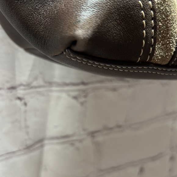 Coach Brown Leather/Suede Bag Vintage - Picture 16 of 16